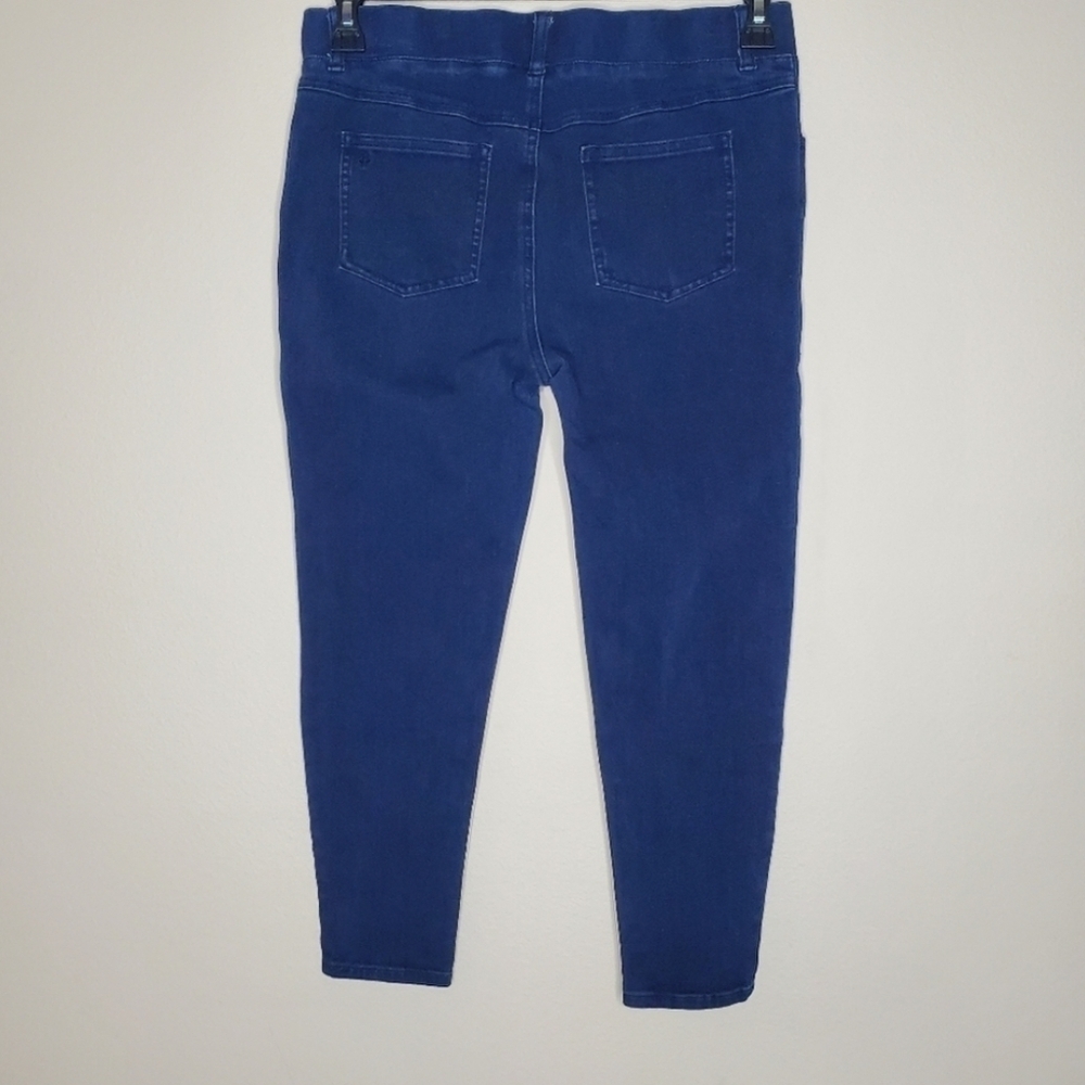 Betabrand Blue Four Pocket High Rise Denim Yoga Skinny Pants - Picture 7 of 11
